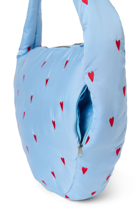 STUDIO NOOS - Puffy Cross Body Bag | Light Blue Hearts 4