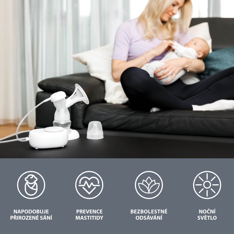 Elektrická odsávačka mlieka Yooki, White 2