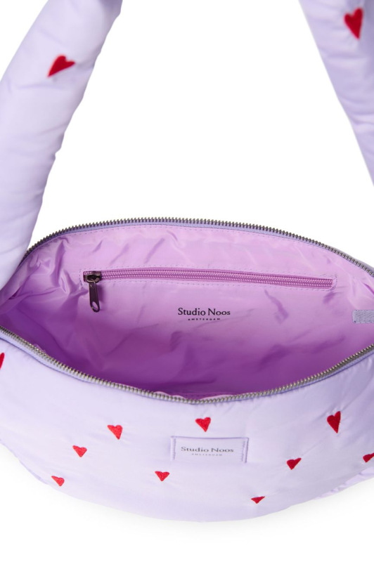 STUDIO NOOS - Puffy Mini Cross Body Bag | Purple Hearts 3