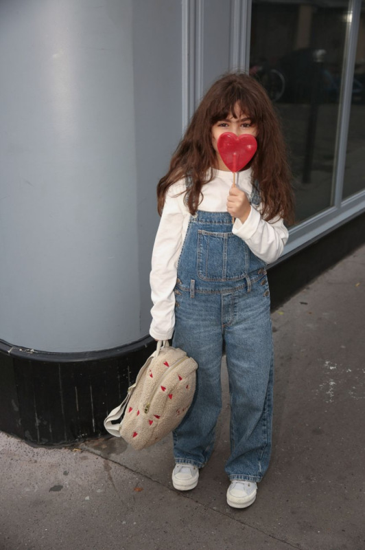 STUDIO NOOS - Teddy Hearts Mini BACKPACK - batôžtek | Ecru Hearts 1