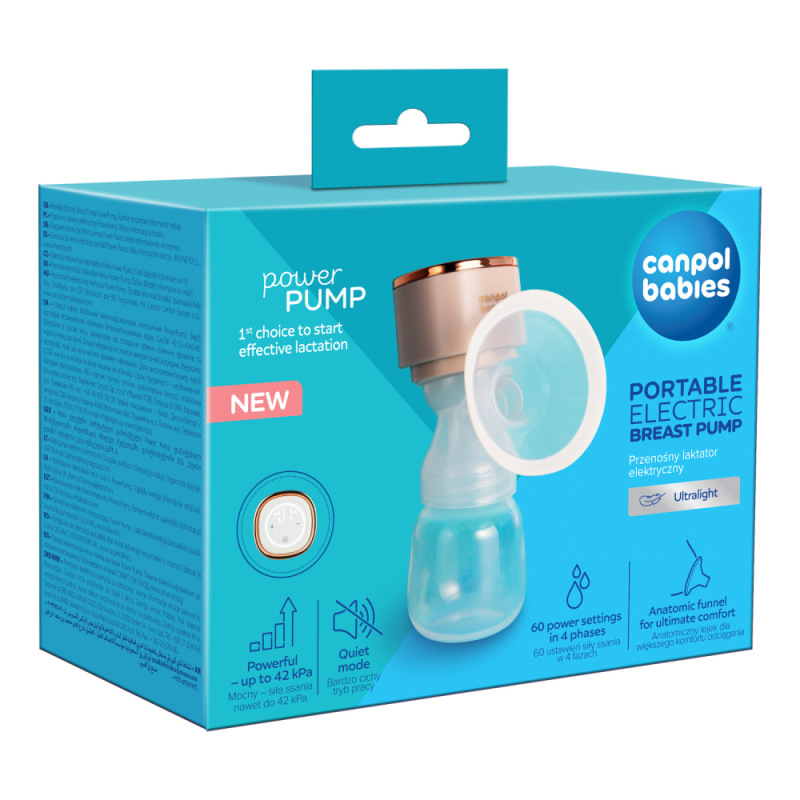 CANPOL BABIES Prenosná odsávačka materského mlieka Power-Pump 3