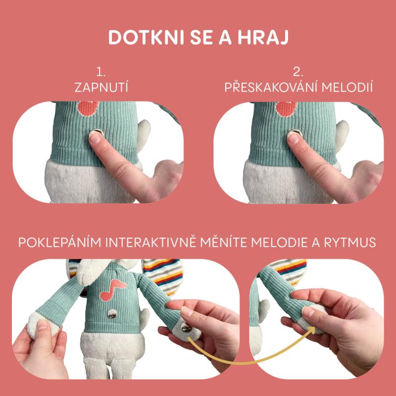 Plyšový interaktívny parťák, Elephant 9