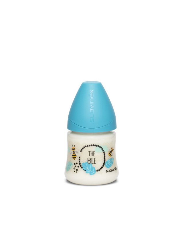 SUAVINEX | FĽAŠA Guľatý c. LATEX 150 ml - MODRÁ VČELA 1