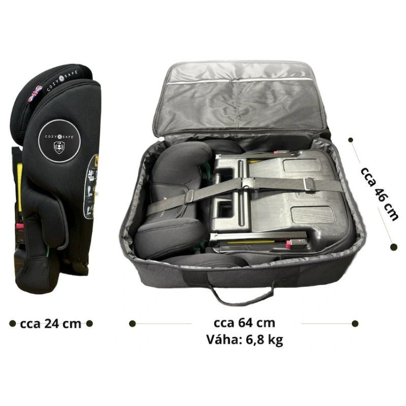 Cozy N Safe K2 i-Size autosedačka 100-150 (skladateľná), Onyx 2025 1