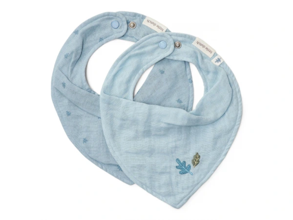 Podbradník bandana 2 ks Pure Denim Blue