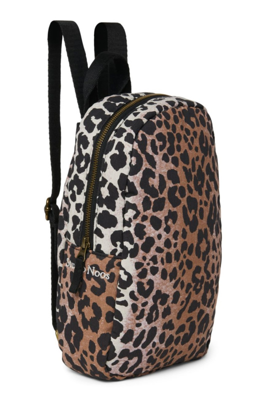 STUDIO NOOS - Soft - Mekký Bavlněný Mini BACKPACK | Hazel Leopard 2