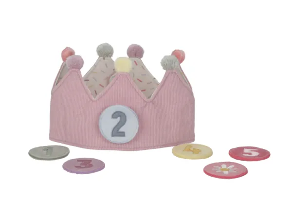 Narodeninová korunka s číslami Pink 1