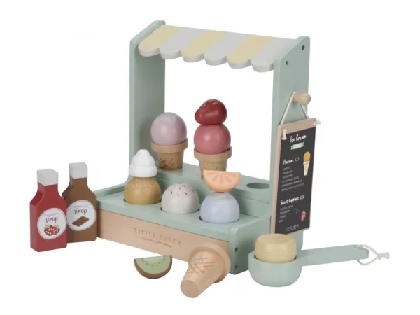 Zmrzlinový stánok drevený 2