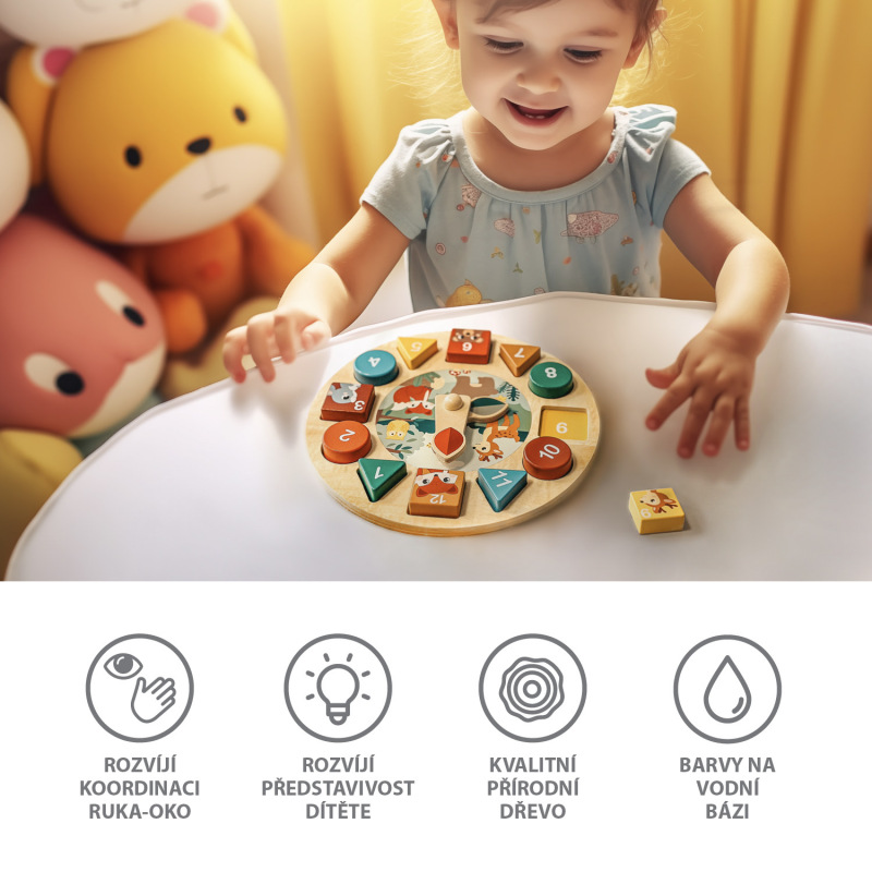 Dřevěné aktivity hodiny, Wood 1