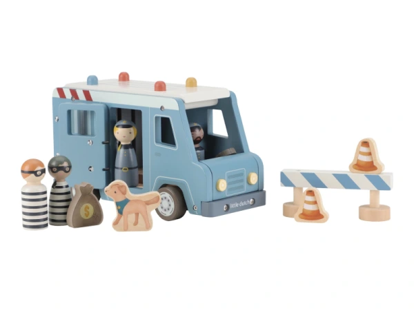 Policajná dodávka drevená 1