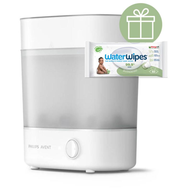 Philips AVENT Sterilizátor parný elektrický SCF291/00+WW Soapberry 60ks