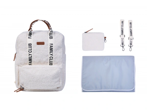 Prebaľovací batoh Family Club Signature Teddy Off White 9