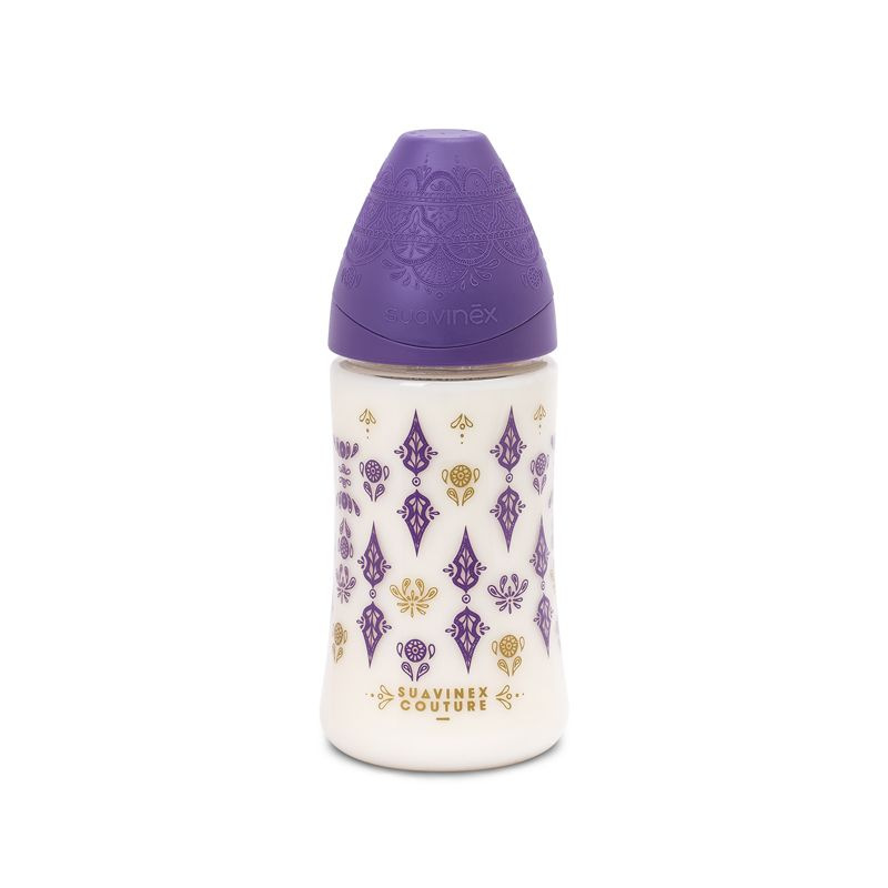 SUAVINEX | FĽAŠA PREMIUM 270ml SILIKÓN - FIALOVÁ 1