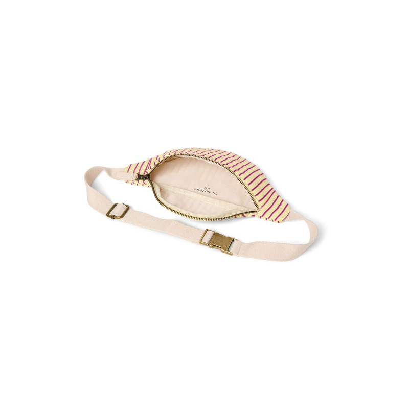 STUDIO NOOS - Poplin Mini FANNY kabelka | Butter Yellow Striped 1
