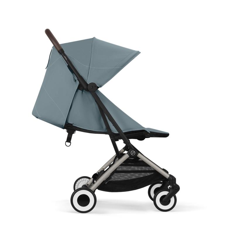 Kočík do lietadla Cybex Orfeo 2025 Stormy Blue, Taupe frame 4