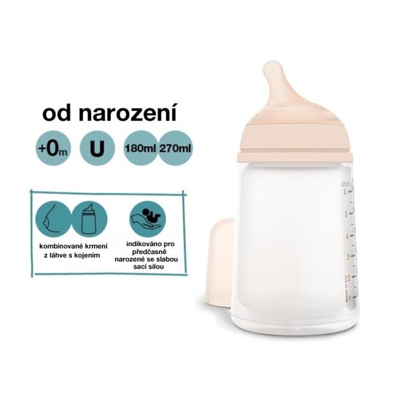 SUAVINEX | ZERO ZERO anti-koliková fľaša 270 ml M