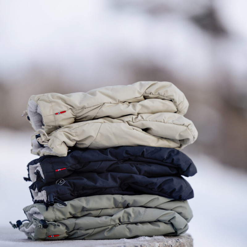 Voksi Stroller Mittens meadow green light grey 5