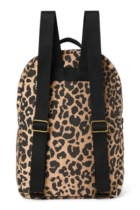 STUDIO NOOS - Cotton Midi BACKPACK - batôžtek s predným vreckom | Brown Leopard 3