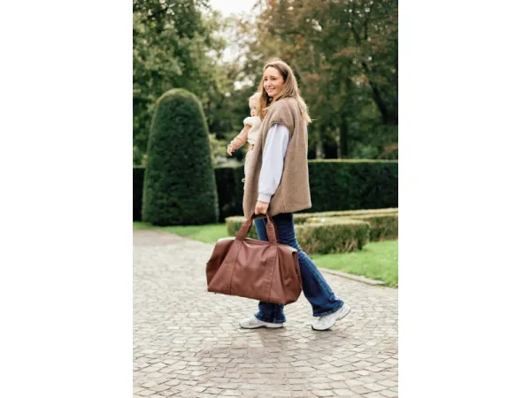 Prebaľovacia taška Mommy Bag Signature Vegan Leather Dark Brown 11