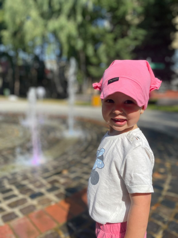 Detská šatka na hlavu MAGENTA 3
