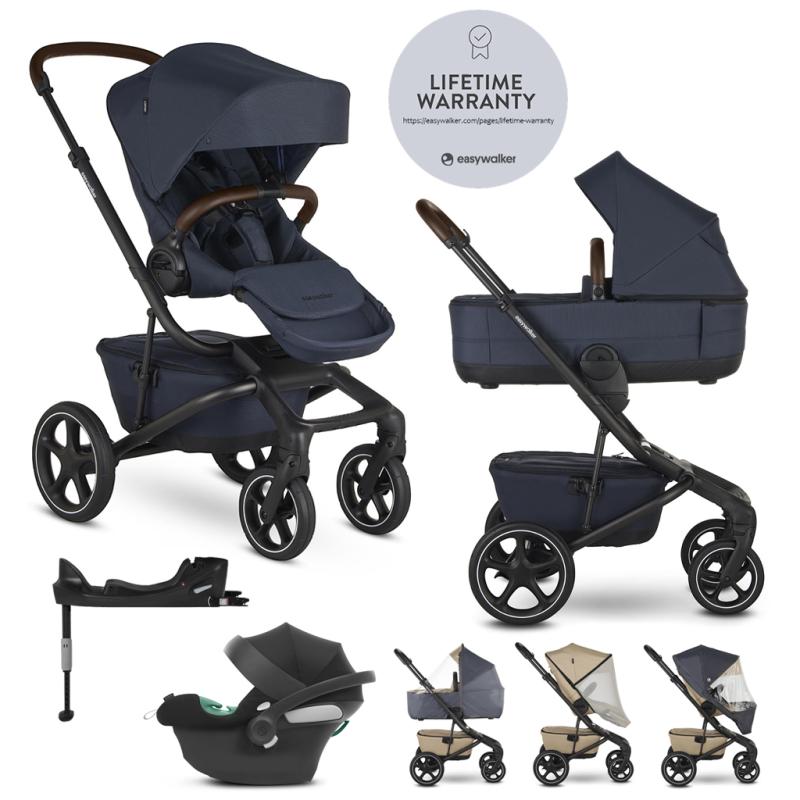 EASYWALKER Kočík kombinovaný Jimmey 2v1 Indigo Blue LITE RWS + CYBEX Aton B2 i-Size + základňa