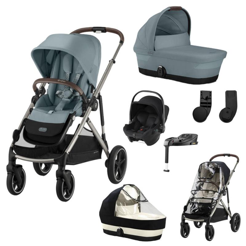 CYBEX GAZELLE Set XL, STORMY BLUE (Taupe rám)