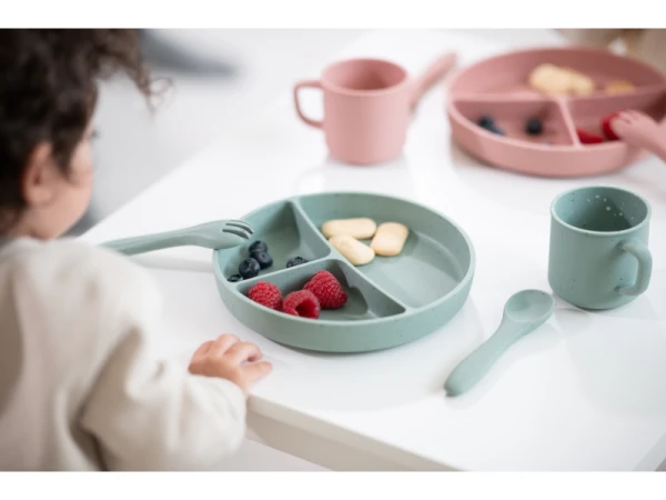 Príbor 2-dielny Platinum Silicone Sage 4