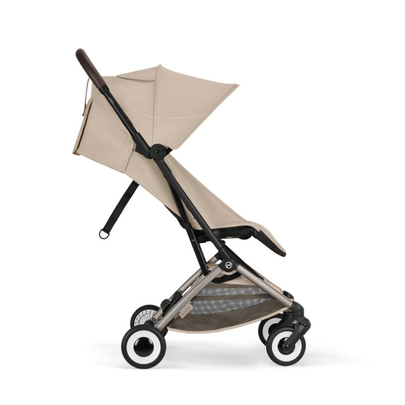 Cybex ORFEO 2026 BLK skladný kočík do lietadla - Almond Beige 1
