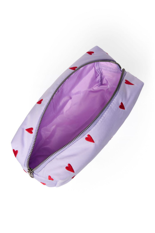 STUDIO NOOS - Puffy POUCH - kabelka | Purple Hearts 1