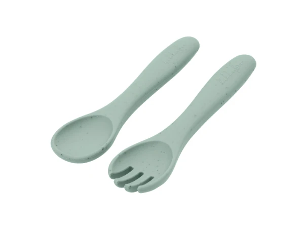 Príbor 2-dielny Platinum Silicone Sage 1