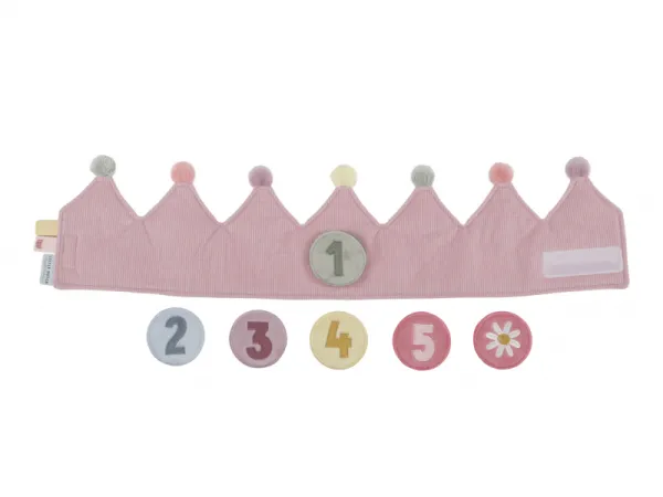 Narodeninová korunka s číslami Pink 3