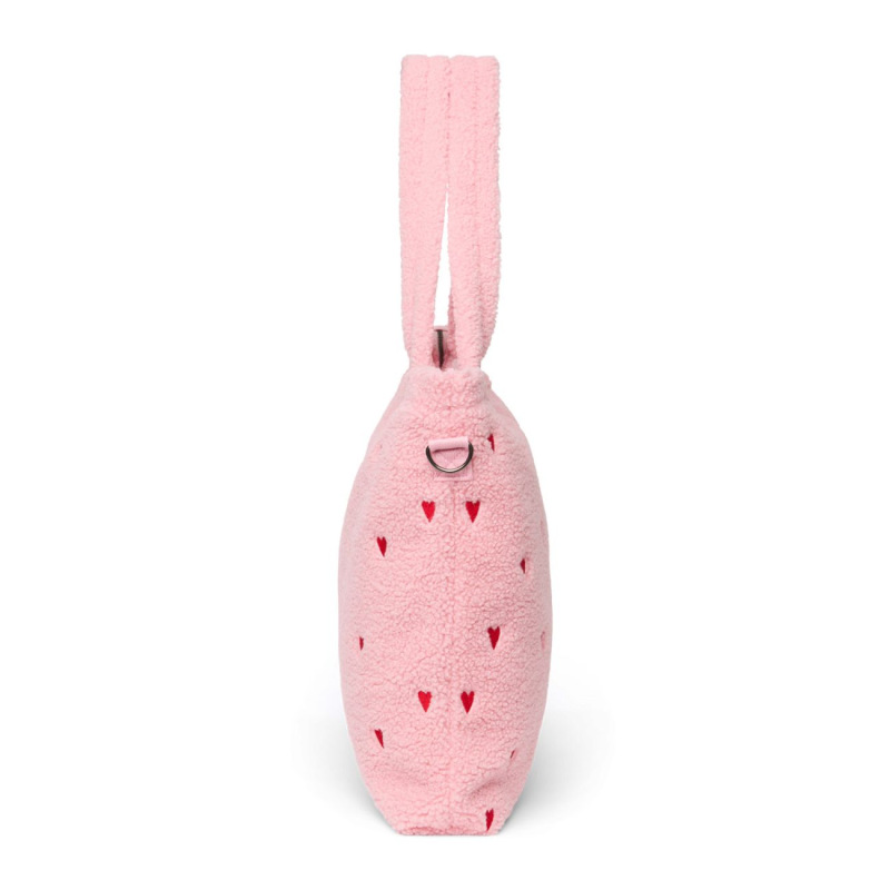 STUDIO NOOS - Teddy DIAPER BAG - prebaľovacia taška | Light Pink Hearts 4