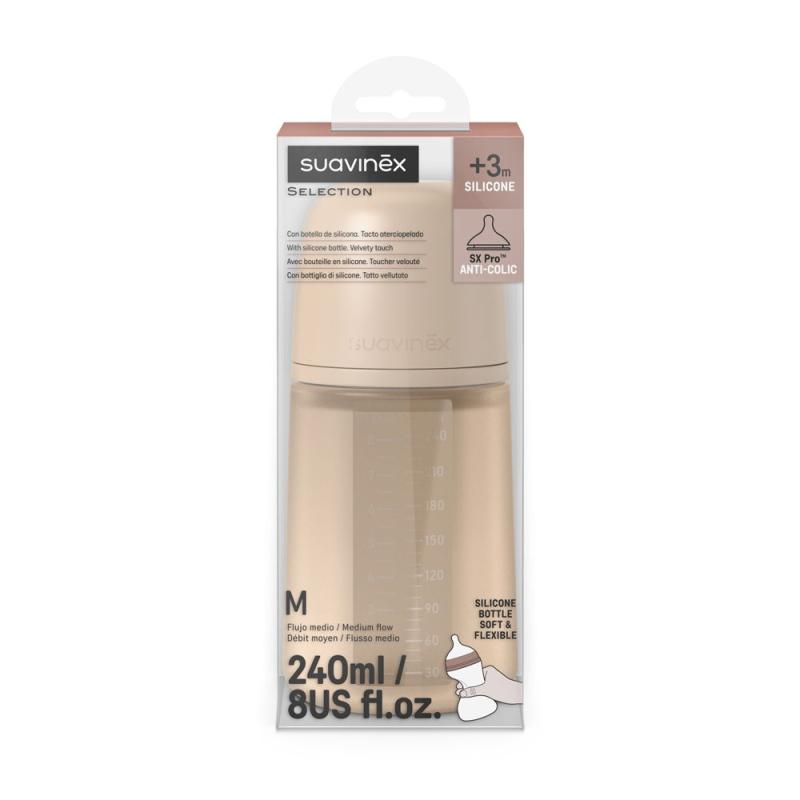 SUAVINEX | DOJČENSKÁ FĽAŠA 240 ml M COLOUR ESSENCE - krémová 2