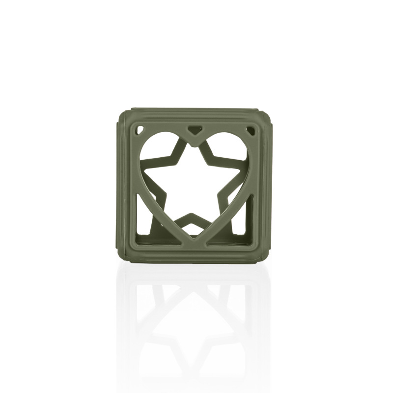 Silikónové hryzátko Square, Forest Green 8