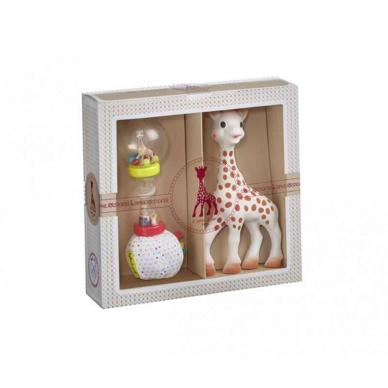 Vulli Darčekový set – žirafa Sophie + hrkálka mäkké marakasy