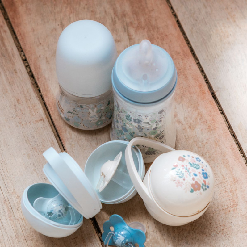 SUAVINEX | Dojčenská fľaša WONDERLAND NEW 150ml FYZIOL PRŮTOK S - modrý kvet 2