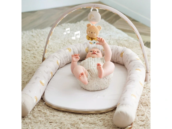 Hniezdo pre bábätko s hrazdou Little Explorer 4