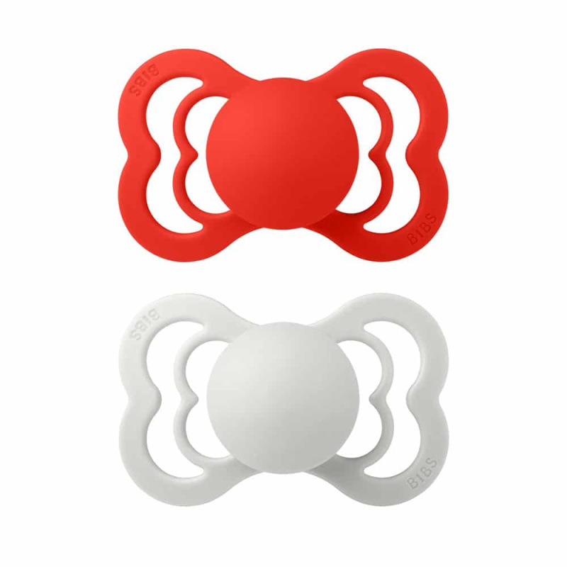 BIBS Supreme Candy Apple/Haze cumlík z silikónu 2ks, veľkosť 2