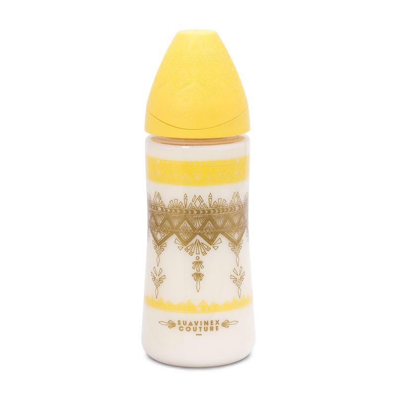SUAVINEX | FĽAŠA PREMIUM 360ml SILIKÓN - ŽLTÁ 1
