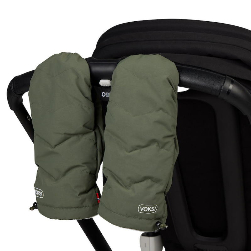 Voksi Stroller Mitten thyme green light grey 1