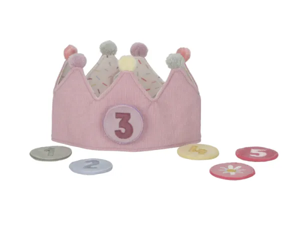 Narodeninová korunka s číslami Pink 2