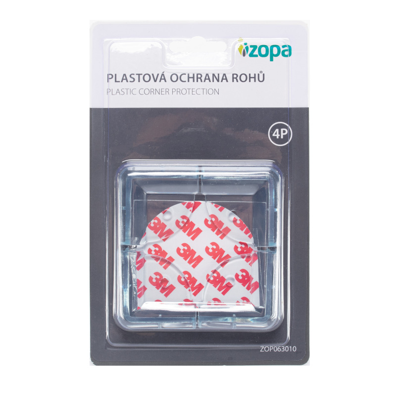 Plastová ochrana rohov 4ks, transparent 7