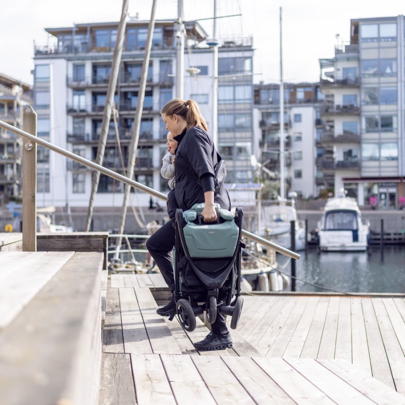 THULE Spring 2 kompaktný športový kočík – Mist Green 4