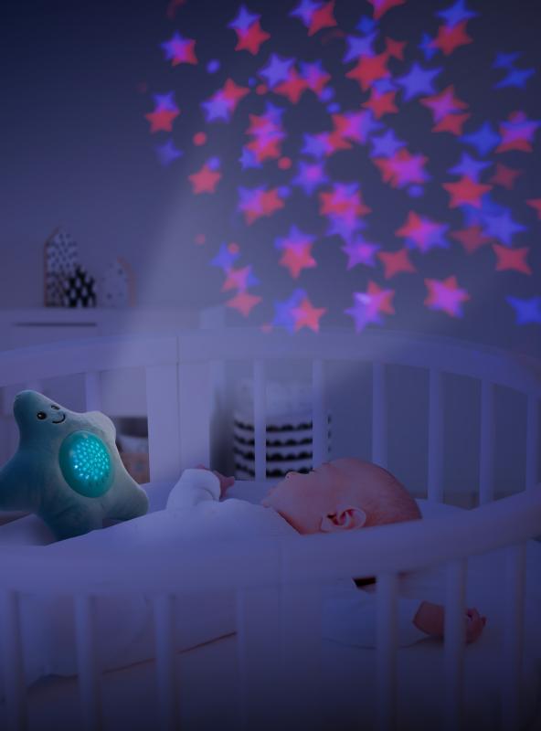 Plyšová hračka s projektorom Hviezda, Blue