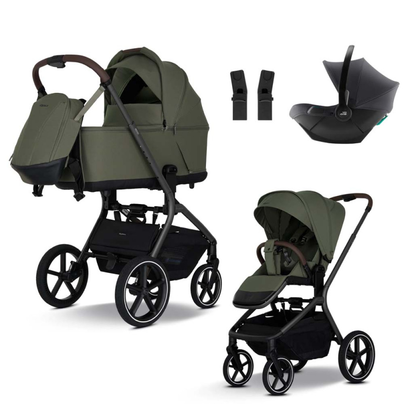 my junior® MAVI Olive Green + sedačka Romer Core + adaptéry