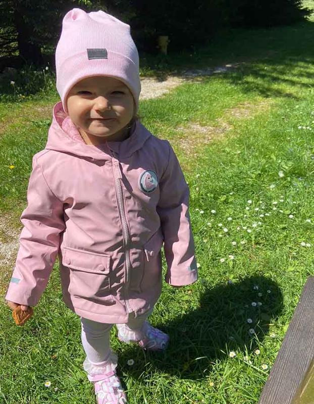 Bavlnená detská čiapka rebro - BABY PINK 6