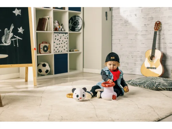 Hudobná pyramída s krúžkami Tiny Rockers Panda 7