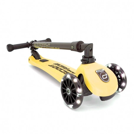 Scoot & Ride Detská kolobežka Highwaykick 3 LED lemon 1
