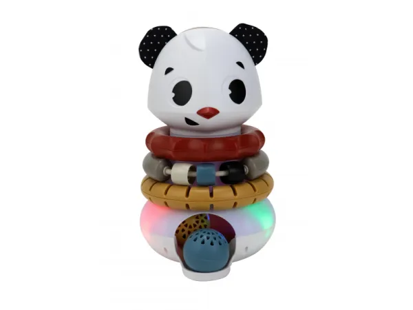 Hudobná pyramída s krúžkami Tiny Rockers Panda 1