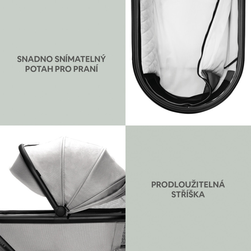 Hlboká korba ku športovému kočíku Move XL 3, Antique Green 1